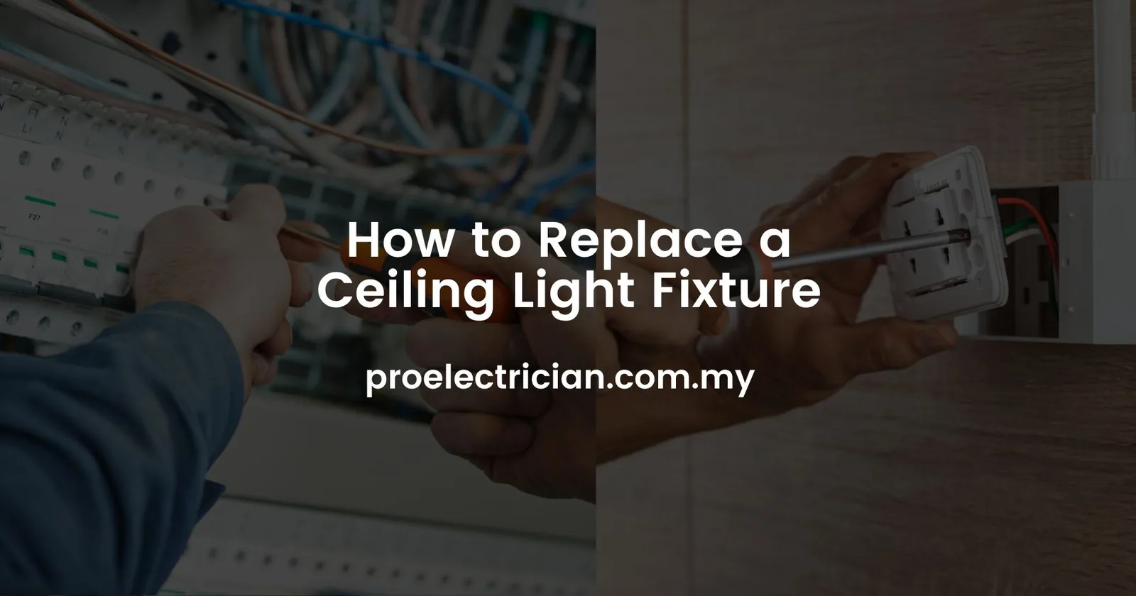 How To Replace A Ceiling Light Fixture