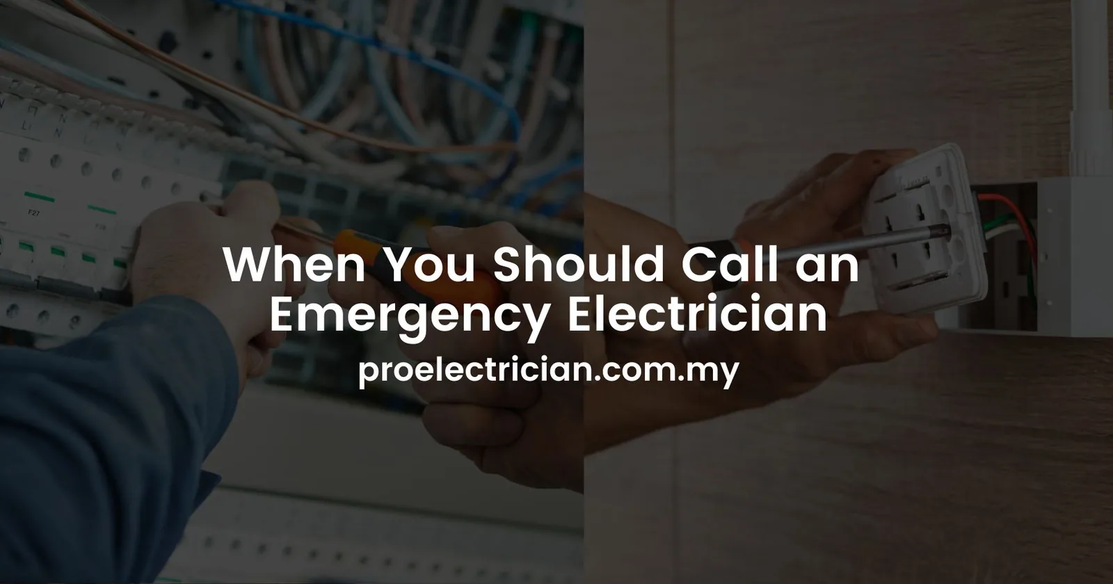 When You Should Call an Emergency Electrician